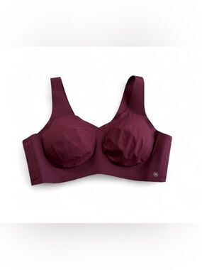 Honeylove 2X Bra V Neck Wireless Pullover Removable Pads Purple Fig Comfort